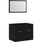 Ensemble de meubles salle de bain 2 pcs chêne noir vidaxl Ensemble de meubles salle de bain 2 pcs chêne noir vidaxl