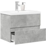 Vidaxl - ensemble de meubles de salle de bain 2 pcs gris b�ton