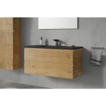 Ensemble de meubles de salle de bain alice 1000 avec lavabo - couleur meuble et lavabo au choix chne, ...