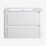 Sklum - ensemble de meuble de salle de bain en bois avec lavabo intgr egerton
