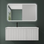 Mai&mai - ensemble de meubles de salle de bains meuble sous vasque 120 cm blanc avec tiroirs soft - close ...