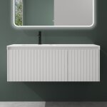 Mai&mai - ensemble de meubles de salle de bains meuble sous vasque 120 cm blanc avec tiroirs soft - close ...
