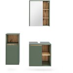 Ensemble de meubles de salle de bains viola, vert / artisan, 3 pi�ces, vicco