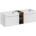 Ensemble meubles sous vasque - 140 cm - emblematic white - livraison gratuite