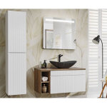 Ensemble meuble vasque + 3 �l�ments - 100 cm - emblematic white - livraison gratuite