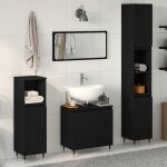 Ensemble de mobilier de salle de bain 3 pcs ch�ne noir vidaxl