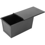 Ensemble de moules  pain noirs avec couvercle, antiadhsifs, pour la cuisson du pain grill, ustensiles ...