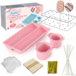 Ensemble de moules � sucettes en abs, outil 3 en 1 pour d�couper et cuire des glaces rondes - non imprim� ...