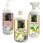 Ensemble naturel de soins et de beaut pour les chevaux 1 shampoing, 1 polish et dmlant, 1 restructuration ...