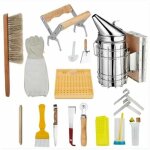 Ensemble d'outils d'apiculture, 15 pices kit de dmarrage d'apiculteur de luxe costume d'apiculture ...