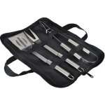 Ensemble d'outils de barbecue, kit d'ustensiles de barbecue en acier inoxydable avec sac de transport, ...