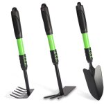 Ensemble d'outils de jardinage, lot de 3 outils de jardinage, cultivateur � main robuste en acier inoxydable, ...