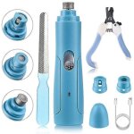 Ensemble d'outils de manucure pour animaux de compagnie, taille - ongles �lectrique usb pour chat et ...