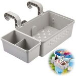 L'ensemble de paniers de rangement pour piscine comprend un panier de piscine en plastique. un porte ...