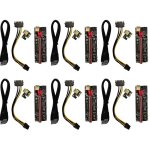 Ensembles pci - e 1x  16x extender adaptateur de carte graphique riser accessoire de carte