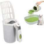 Ensemble de pelle � liti�re pour chat avec un rouleau de sacs poubelles, une poubelle et une pelle � ...