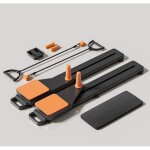 Ensemble pilates reformer 8 en 1 am�lior� avec planche d'exercice, �quipement pilates, exercices abdominaux, ...