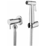 Ensemble pistolet de chasse d'eau pour wc, acier inoxydable 304, pompe de chasse d'eau sans per�age avec ...