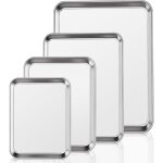 Ensemble de plaques de cuisson 4 pices, ensemble de plaques de cuisson en acier inoxydable, ensemble ...