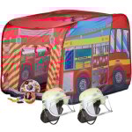 Ensemble de pompiers 3 pices, tente de jeu, 2 casques enfants, tente intrieure et extrieure, ds 3 ...