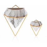 Ensemble de pots de fleurs muraux semela gold