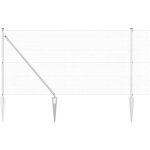 Ensemble de poteaux de cl�ture 2 poteaux acier galvanis� 10 x 1 m cfw6130675