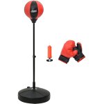 Ensemble de punching ball avec gants et pompe hauteur rglable vidaxl