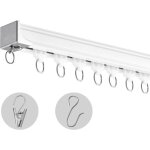 Mophorn ensemble de rails pour rideaux de plafond, 11, 8 pieds / 3, 6 mètres, système coulissant pour ... Mophorn ensemble de rails pour rideaux de plafond, 11, 8 pieds / 3, 6 mètres, système coulissant pour ...