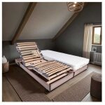 Ensemble relaxation matelas + sommiers �lectriques 2x70x190 - mousse - ferme - talca fabrication fran�aise ...