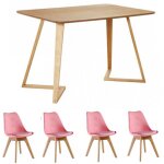 Ensemble de salle à manger dallas lorenzo - une table à manger en bois de chêne et un ensemble de 4 chaises ... Ensemble de salle à manger dallas lorenzo - une table à manger en bois de chêne et un ensemble de 4 chaises ...