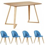 Ensemble de salle à manger dallas lucia - une table à manger en bois de chêne et un ensemble de 4 chaises ... Ensemble de salle à manger dallas lucia - une table à manger en bois de chêne et un ensemble de 4 chaises ...