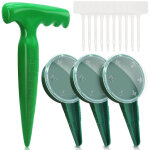 Ensemble de semoir vert + 1 perforatrice + 3 semoirs + 10 �tiquettes, outil de jardinage, creuseur de ...