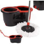 Ensemble serpill�re et seau de nettoyage du sol avec bouchon de sortie d'eau, roues pratiques, poign�e ...