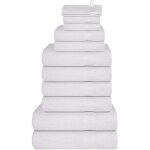 Ensemble de serviettes 12 pcs blanc 360 g / m� 100% coton vidaxl