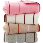 Ensembles de serviettes � main en coton � anneaux 4x, drap de bain de luxe pour la maison, la piscine ...