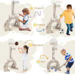 Ensemble de sport reglable 4 en 1 pour enfants basket ball football golf