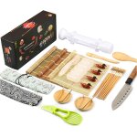 Ensemble de sushis 24 pices - kit de sushis pour dbutants - moule  sushis pour la maison - cylindre ...