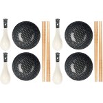 Ensemble de sushi happlo, bol, cuill�re et baguettes x 4
