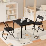Ensemble table et chaises carres pliantes pour enfants, 3 pices pour les tout - petits, salle  manger, ...