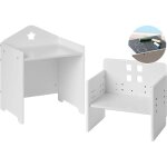 Ensemble table et chaise pour enfants scandinave en mdf et plateau en ardoise inspiration montessori ...