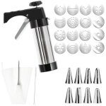 Ensemble de tampons � biscuits 3 en 1 avec 16 disques et 8 douilles � p�tisserie, outils de p�tisserie ...