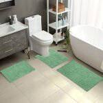 Ensemble de tapis de salle de bain 3 pièces, tapis de bain à poils longs, tapis de bain absorbants doux ... Ensemble de tapis de salle de bain 3 pièces, tapis de bain à poils longs, tapis de bain absorbants doux ...