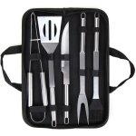 Ensemble ustensiles de barbecue mallette en aluminium, accessoire de barbecue professionnel, parfaite ...