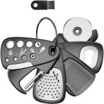 Ensemble d'ustensiles de cuisine uniques de 6 pices, gain de place, rpe  fromage, dcapsuleur, plucheur ...