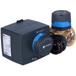 Ensemble de commande : vanne mlangeuse rotative 4 voies arv 484 proclick dn25, rp 1 pouce, kvs 10 + ...