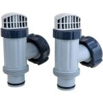 [jamais utilis�] ensemble de vannes � piston intex 2 pi�ces pour piscine hors sol avec joint et �crou, ...