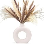 Ensemble vases c�ramique blanche artisanale m beige, pour pampa et d�co maison / bureau