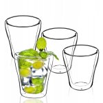 Kadax - ensemble de verres thermiques verre  boisson 4 pices