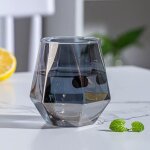 Ensemble de verres  vin 4 pices, verre  vin sans pied de couleur arc - en - ciel, verre en forme de ...