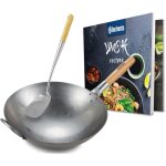 Clp - ensemble wok en acier au carbone rond